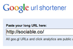 goo.gl URL shortener