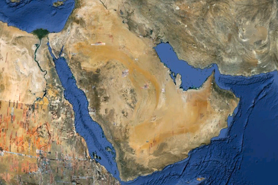 Saudi Arabia from Google Earth