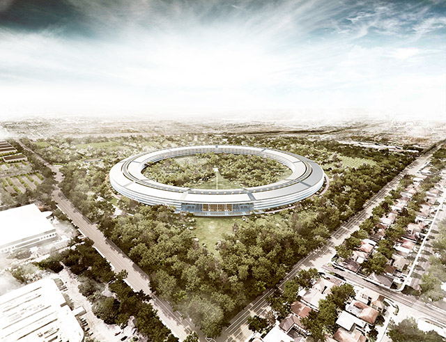 Apple's planned iconic HQ in Cupertino, California