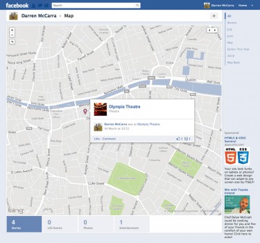 Maps on Facebook