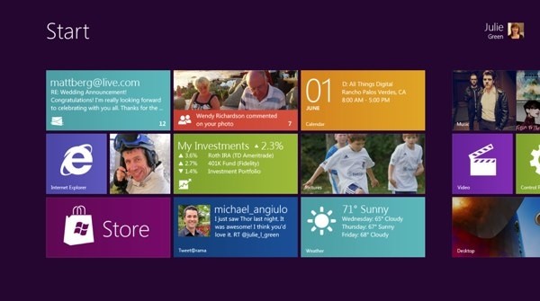 New Windows 8 tablet-friendly "Metro" mode