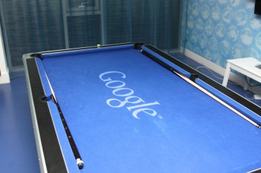 Google pool table. Credit: The Sociable