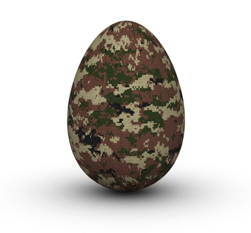 Digital Camouflage Easter Eggs