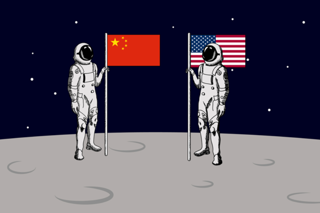 US China moon