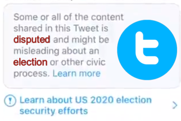 twitter disputed election